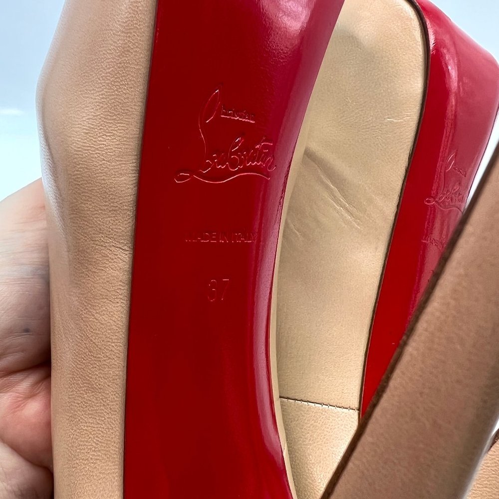 🌷❤️🔥FINAL SALE 🔥 FINAL PRICE🌷💥Christian Louboutin Lady Daf 160 Heels 37 - Picture 8 of 9